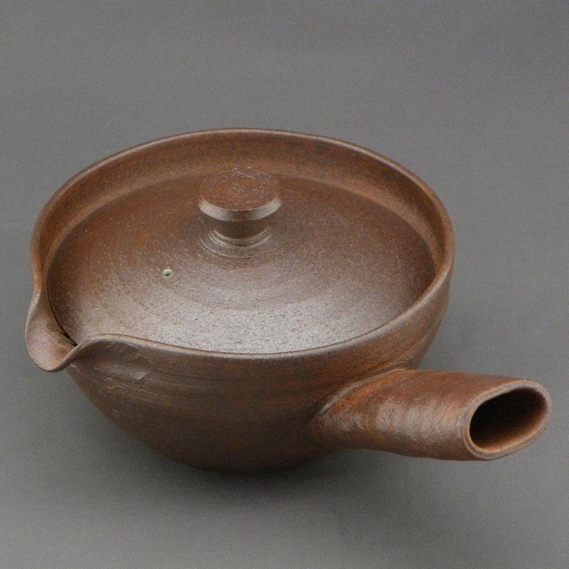 河島浩三作 京焼 横手しぼり出し大急須｜茶器・煎茶道具｜京なごみ