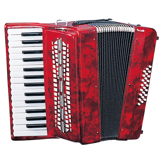 ケース付】KYORITSU キョーリツ アコーディオン ACD-400 レッド 【公式