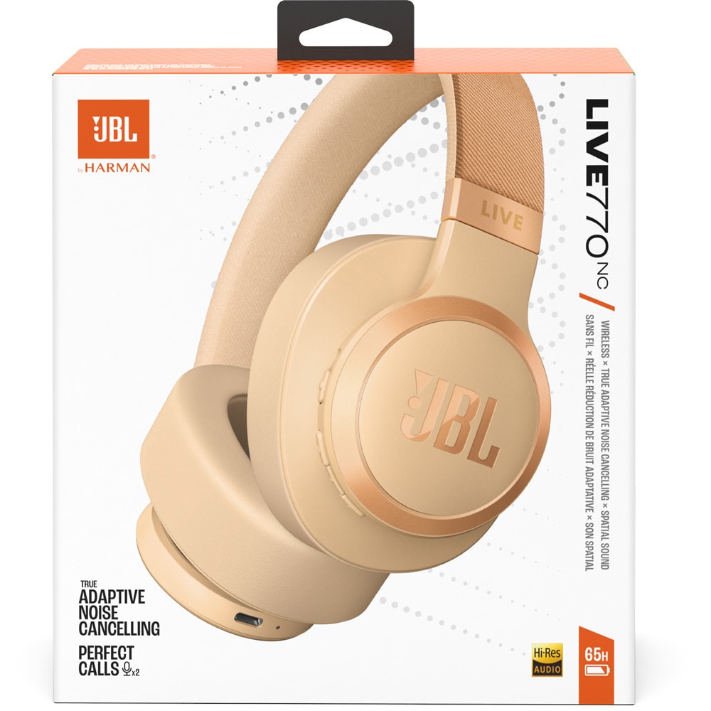 Casti JBL Live 770NC, Bluetooth, Over-ear, Microfon, Noise