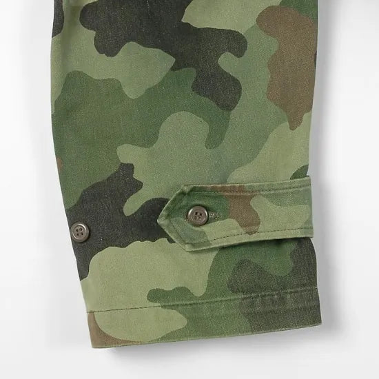 セルビア軍 カモフラージュ 2ポケット フィールドパーカー USED