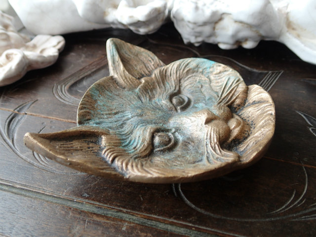 ネコフェイスピンディッシュ】【アッシュトレイ】フランス