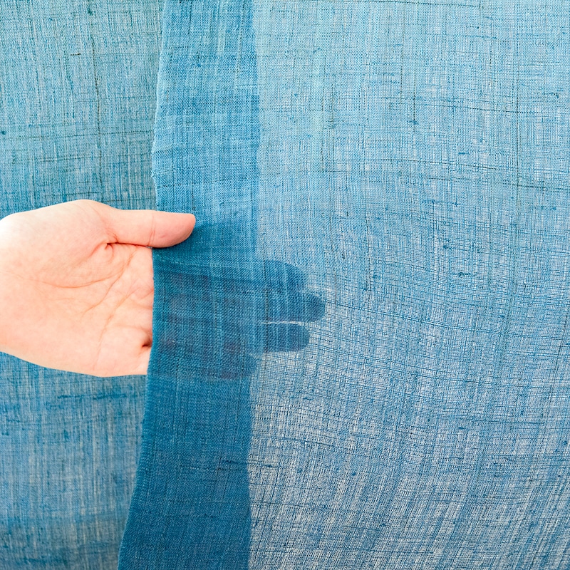 藍染麻暖簾（グラデーション） | Lacycle mall（ラシクルモール）