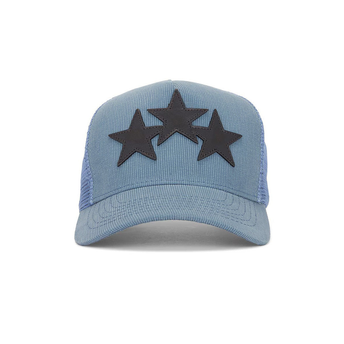 Amiri 3 star trucker hat blue black star – LacedUp