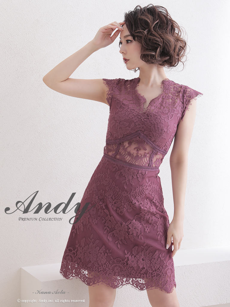 etoll. ベロアロゼットフレアドレス バーガンディー M bflat｜ベロア