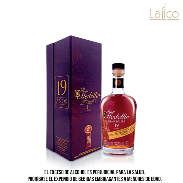 Ron Medellín Gran Solera 19 Años 750 ml – La Lico