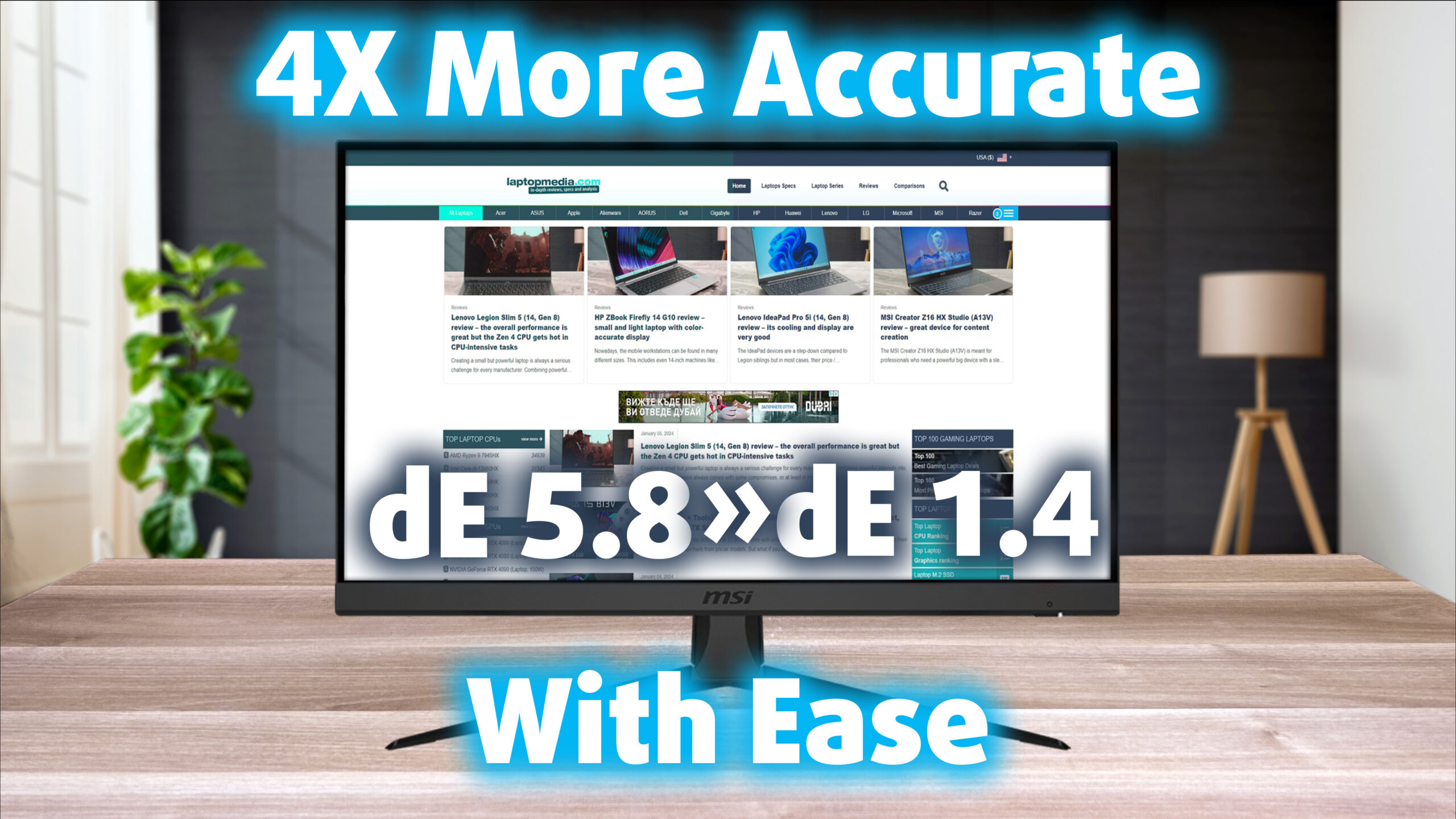 MSI Optix G243 monitor - Specs, Pros / Cons: Superb Accuracy