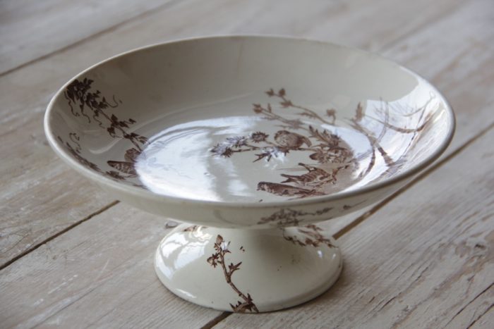 フランスアンティーク Creil et Montereau コンポティエ Creil et