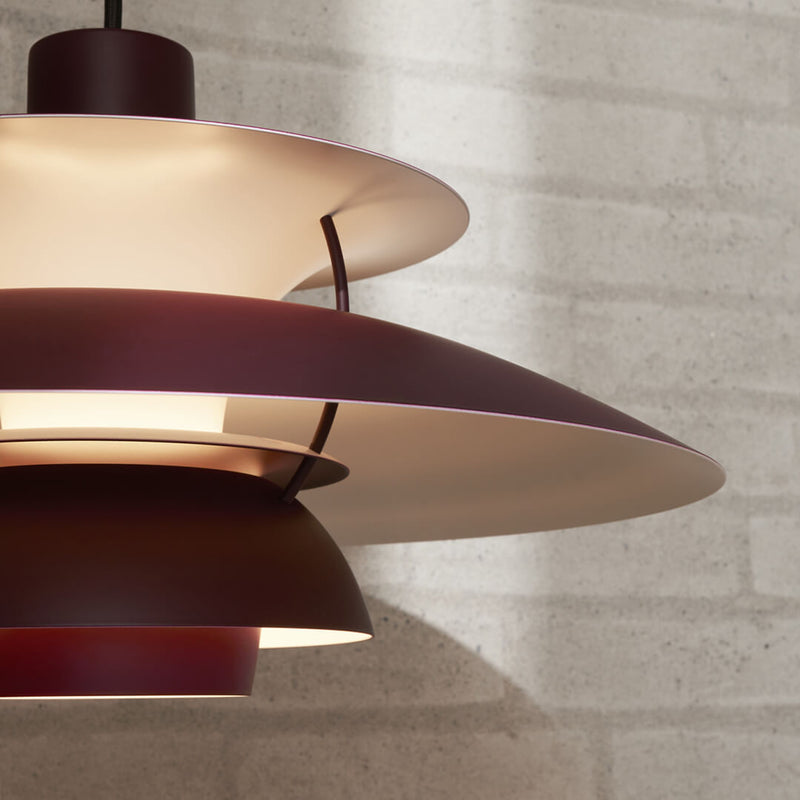 PH 5 モノクローム・バーガンディー ペンダントライト Louis Poulsen