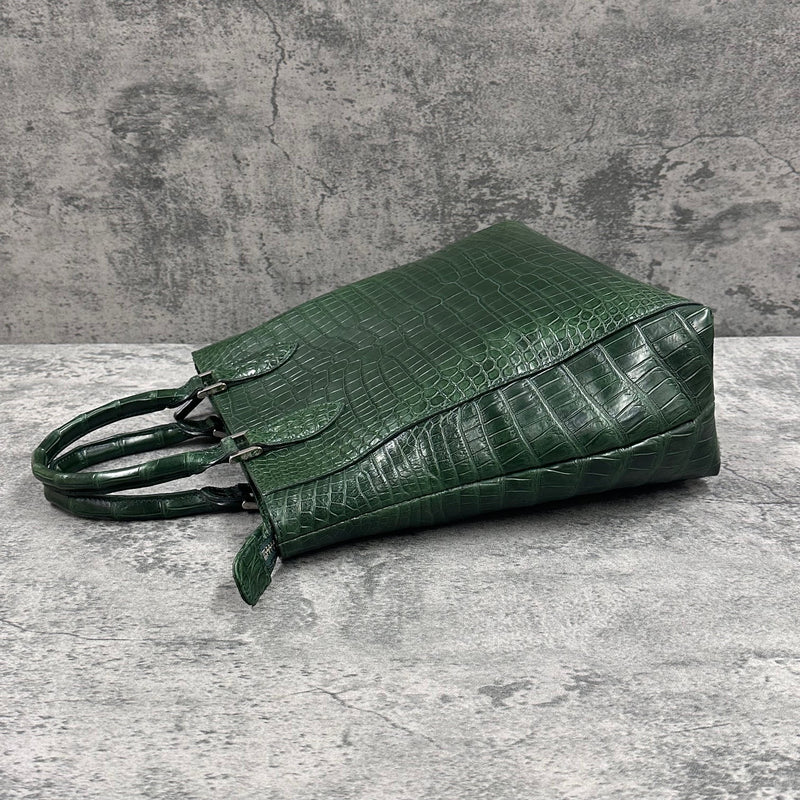 クロコダイル トートバッグ LIBIA - GREEN/グリーン – Le'sac