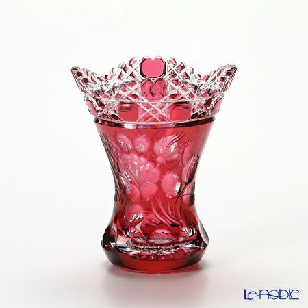 マイセン（Meissen） マイセンクリスタル 花瓶（ライトブルー） 13cm