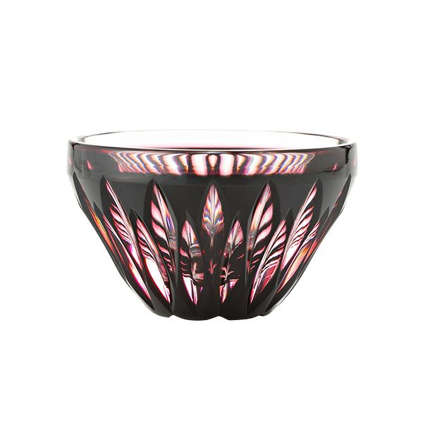 薩摩切子 片口 二重被せ 琉璃／緑 275ml 57675 | ブランド洋食器専門店