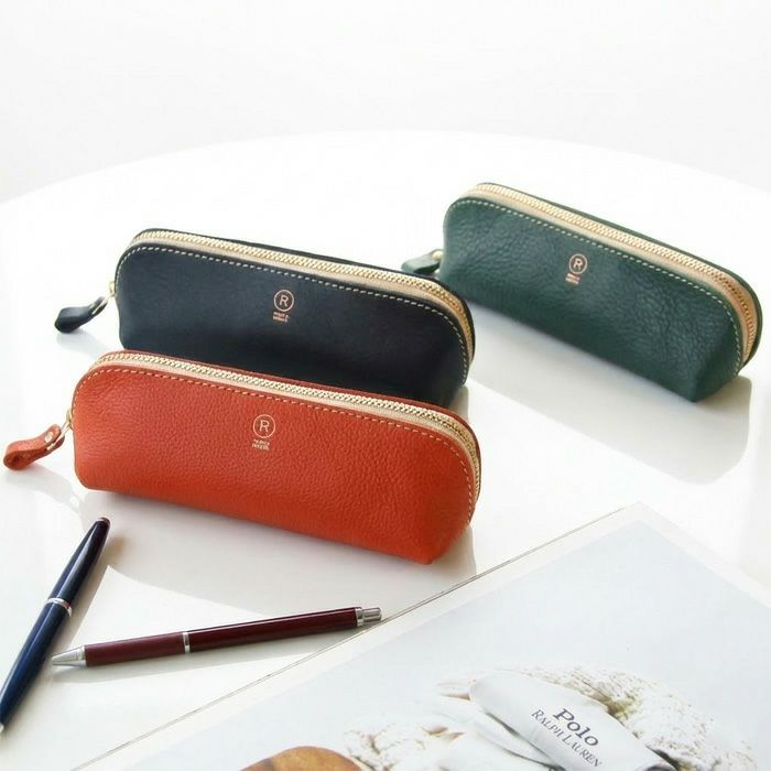 アリゾナレザー／三角ペンケース [sokunou] ｜革鞄・革小物のPORCO