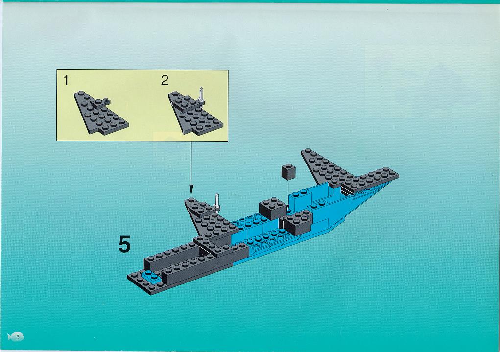 LEGO Instructions for set 6190 Shark's Crystal Cave, Aquazone