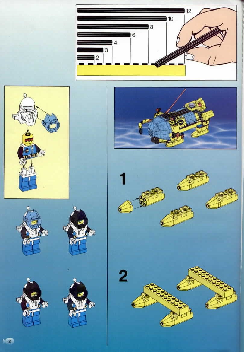 LEGO Instructions for set 6195 Neptune Discovery Lab, Aquazone