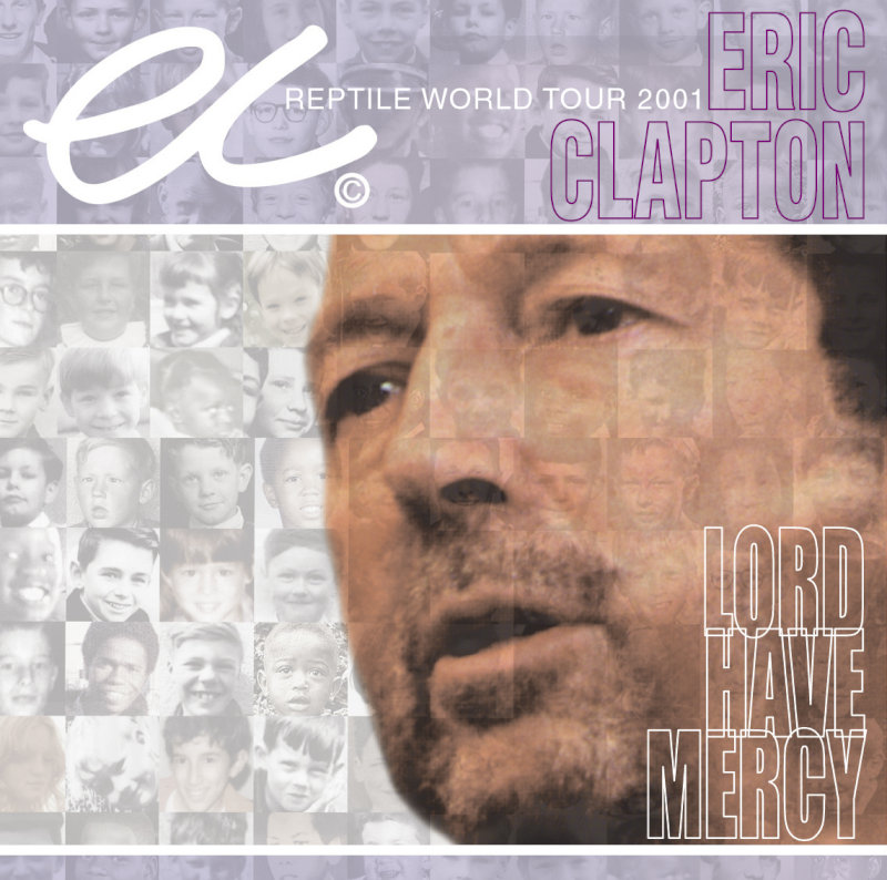 エリック・クラプトン コンサートポスター 62cm x 42cm(フレーム