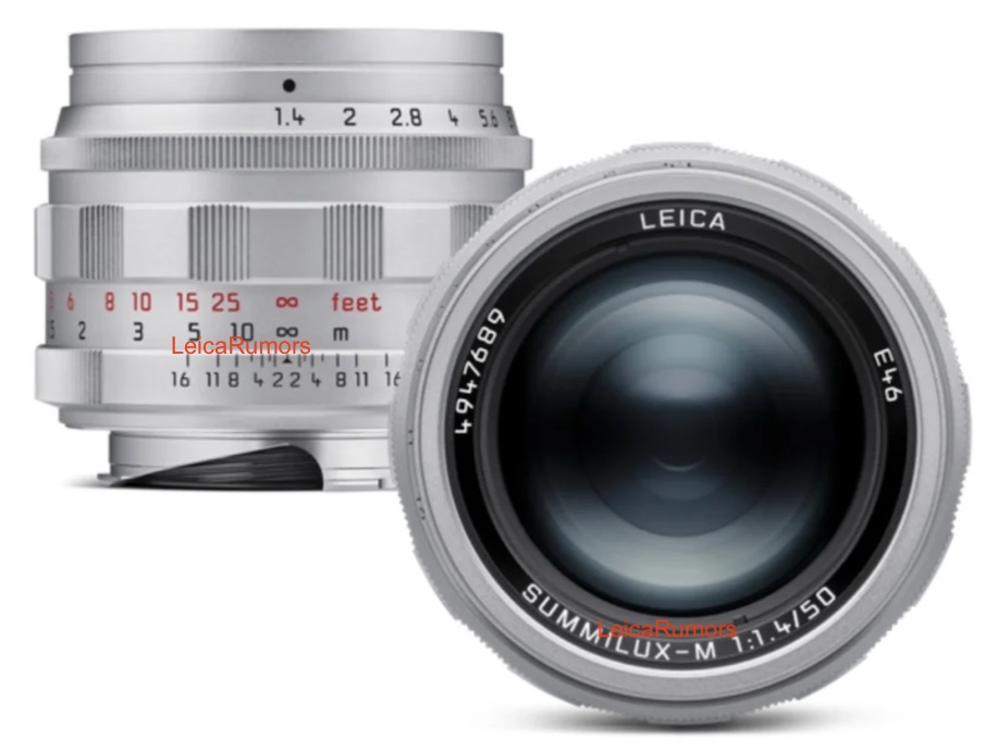 The new Leica Summilux-M 50 f/1.4 silver lens is rumored to be