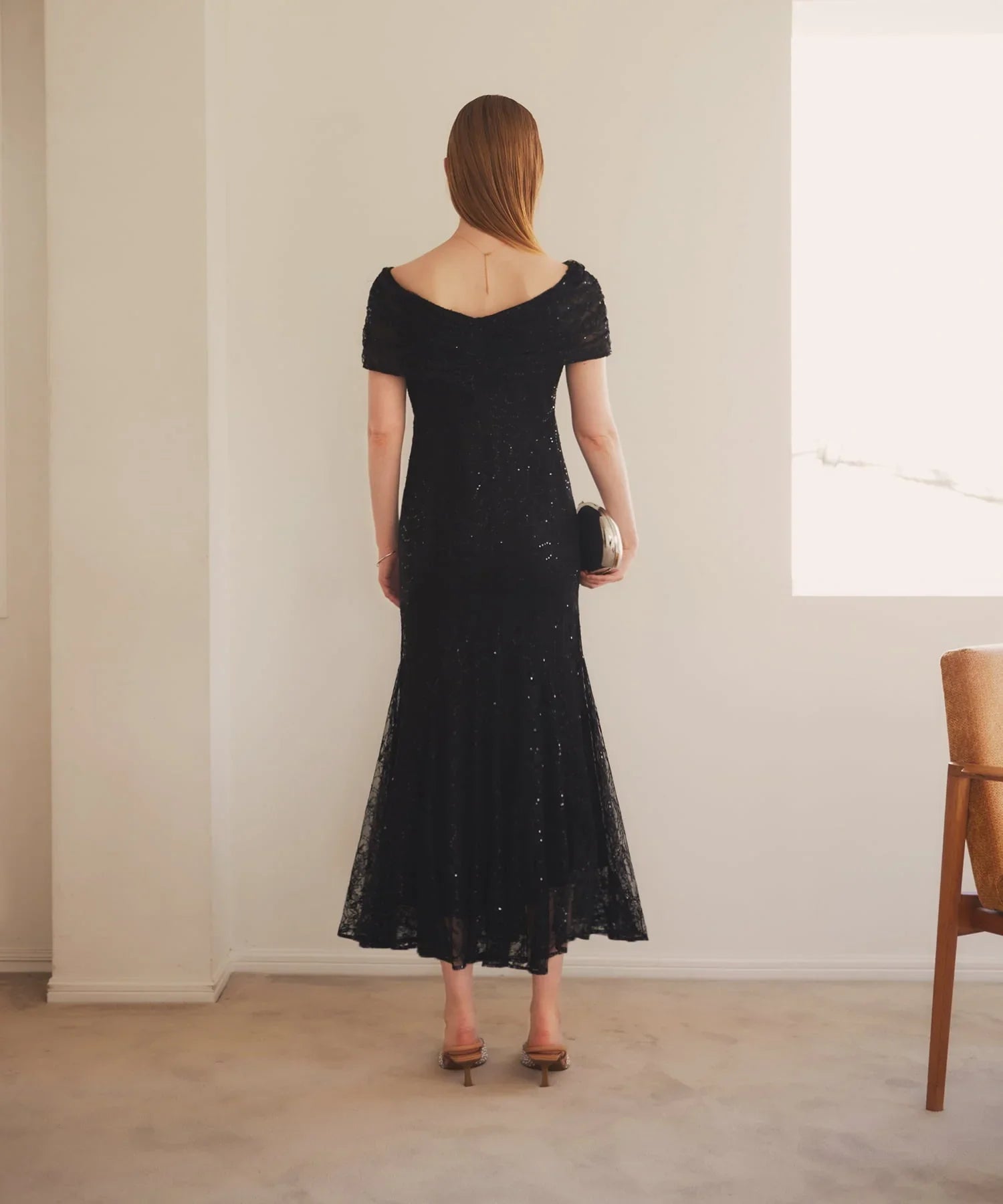 一部当日発送】2WAYレース花柄オフショルダーマーメイドワンピース結婚