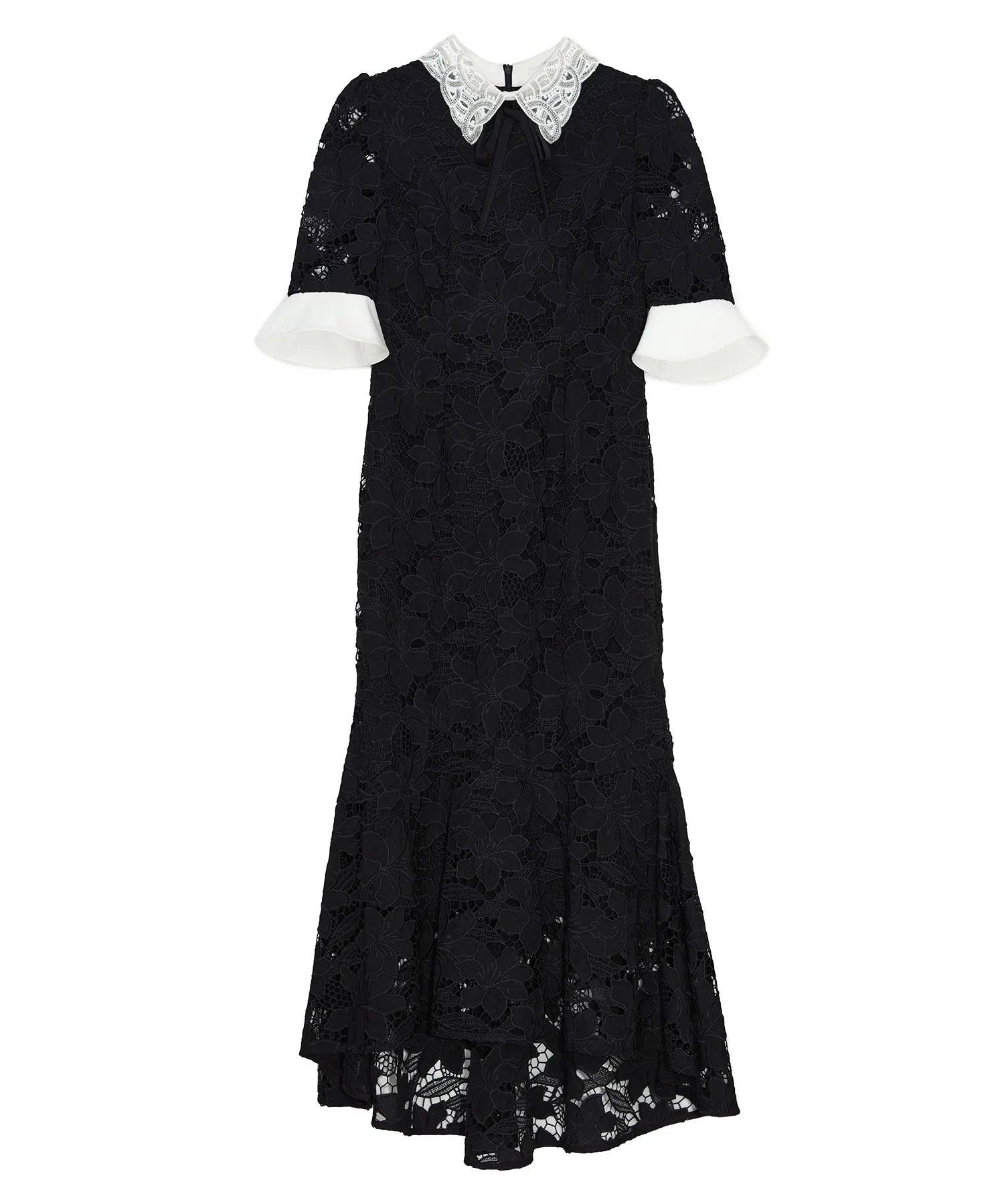 一部当日発送】パールカラーボウタイフラワーレースフィッシュテール