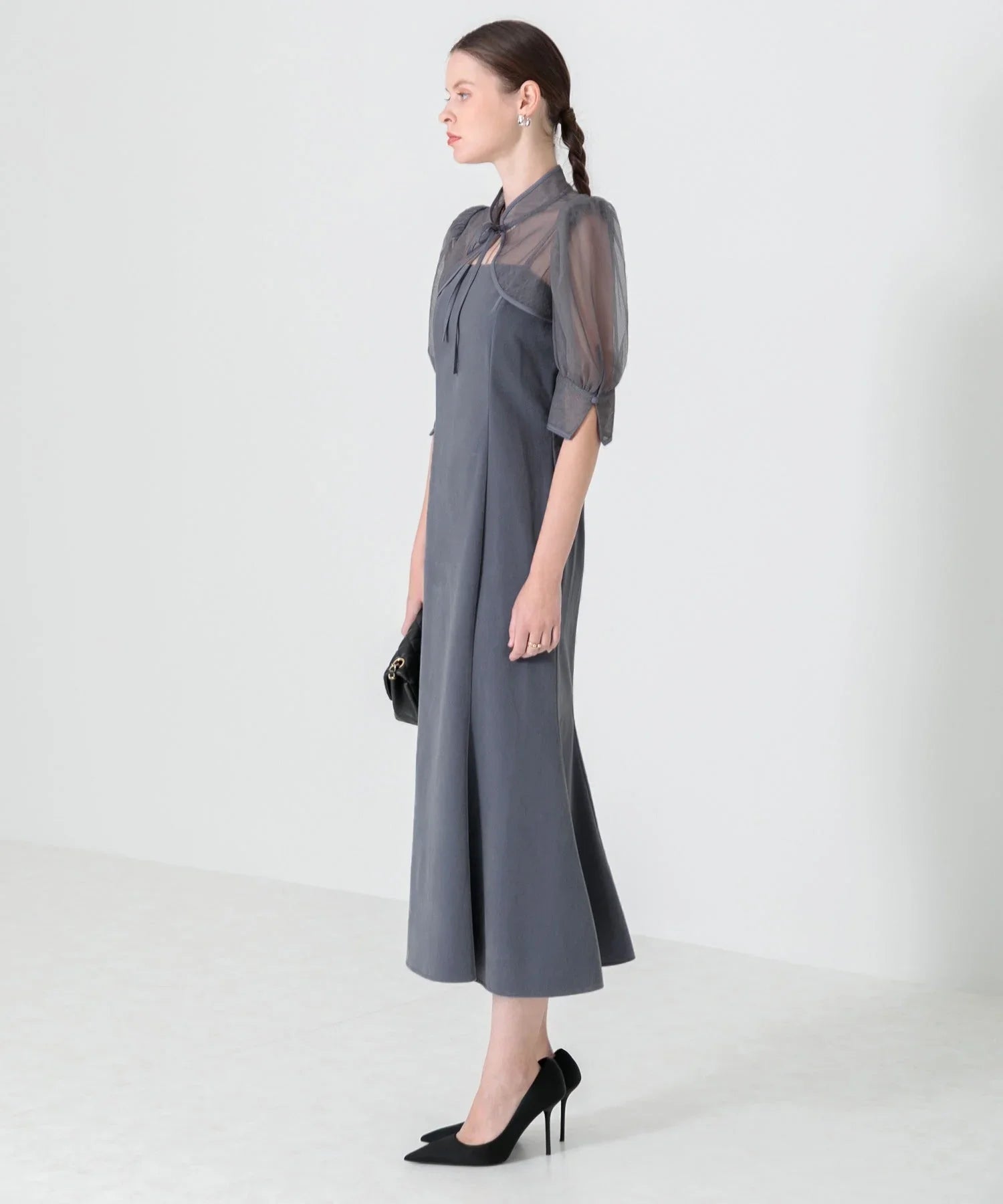 当日発送】花柄ボレロセットアップマーメイドドレス/パーティードレス