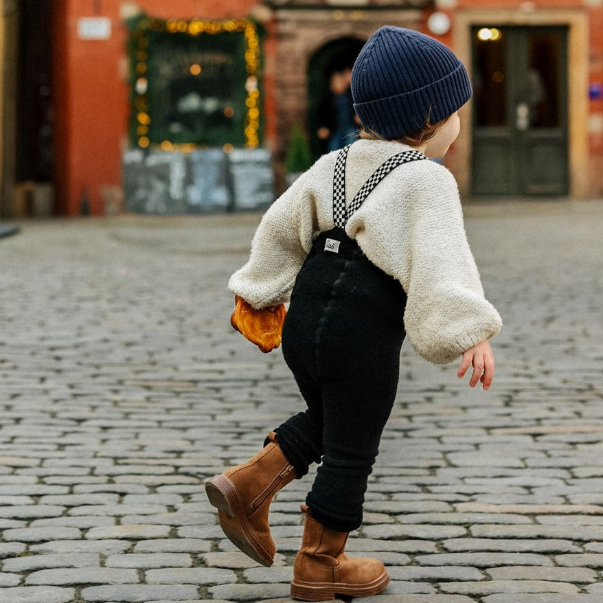 351c.Silly Silas（シリーサイラス） Teddy Warmy Footless Black