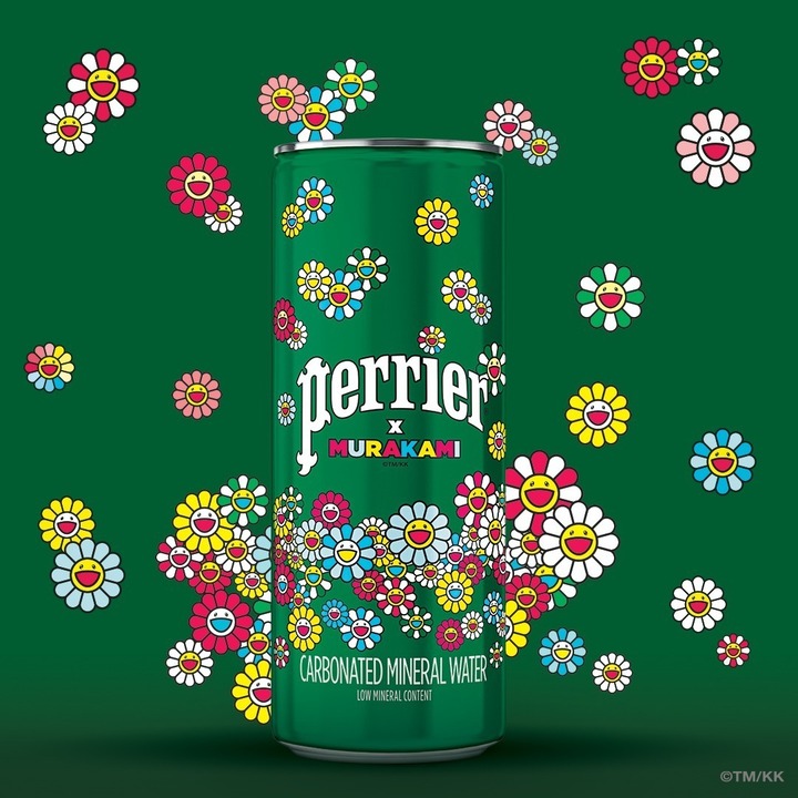 村上隆 × ペリエ (perrier) コラボレーションボトル