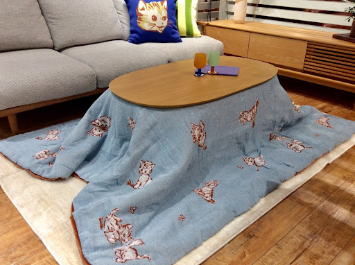 値下2024年製 展示品 ウニコ NERUM ネルム こたつテーブル 楕円オーク