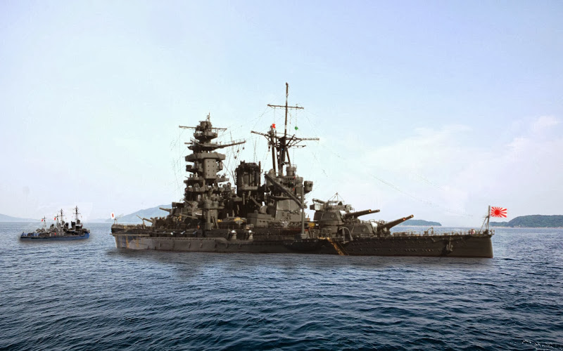 旧日本海軍戦艦 長門 帝国海軍戦艦・戦艦「長門」昭和19年（アオシマ）