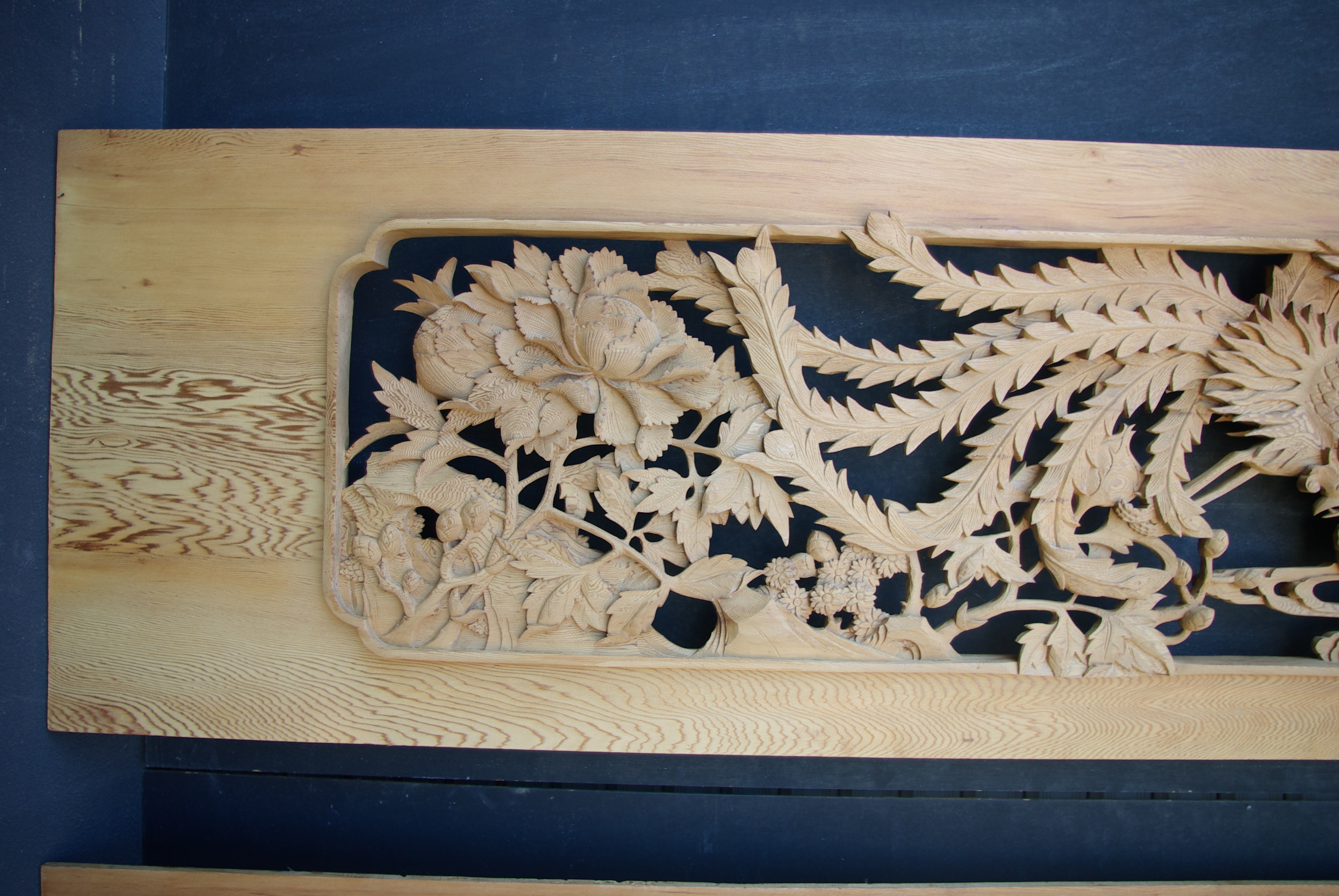 希少・一点もの】鳳凰彫刻 一枚板 希少・一点もの】鳳凰彫刻 一枚板