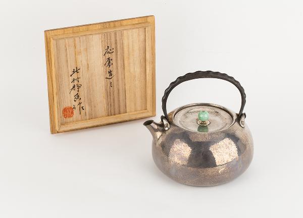 沈存周刻古錫茶托五客連藏六造錫製詩文茶罐仕宏拍賣