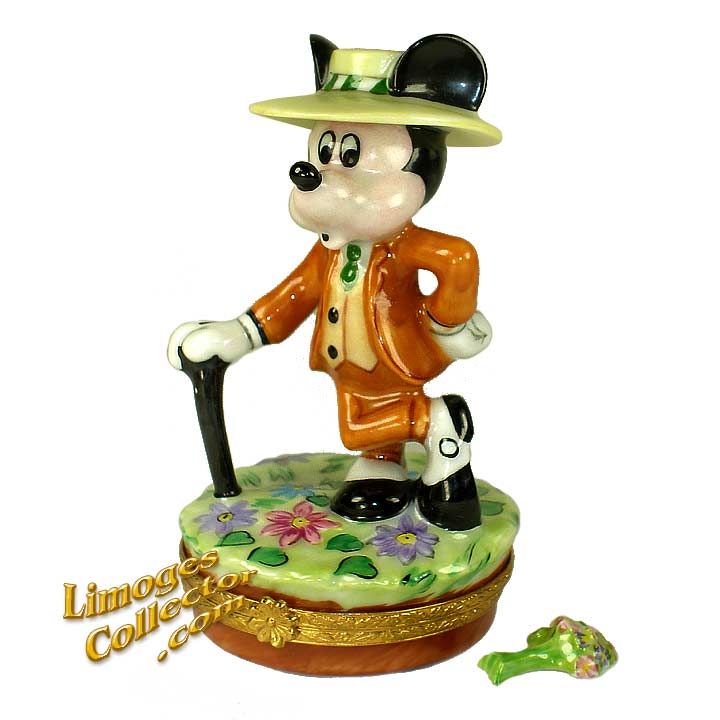 Mickey Mouse Nifty Nineties Disney Limoges Box by Artoria