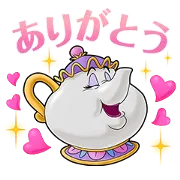 LINE無料スタンプ「美女と野獣（仲間たち）」