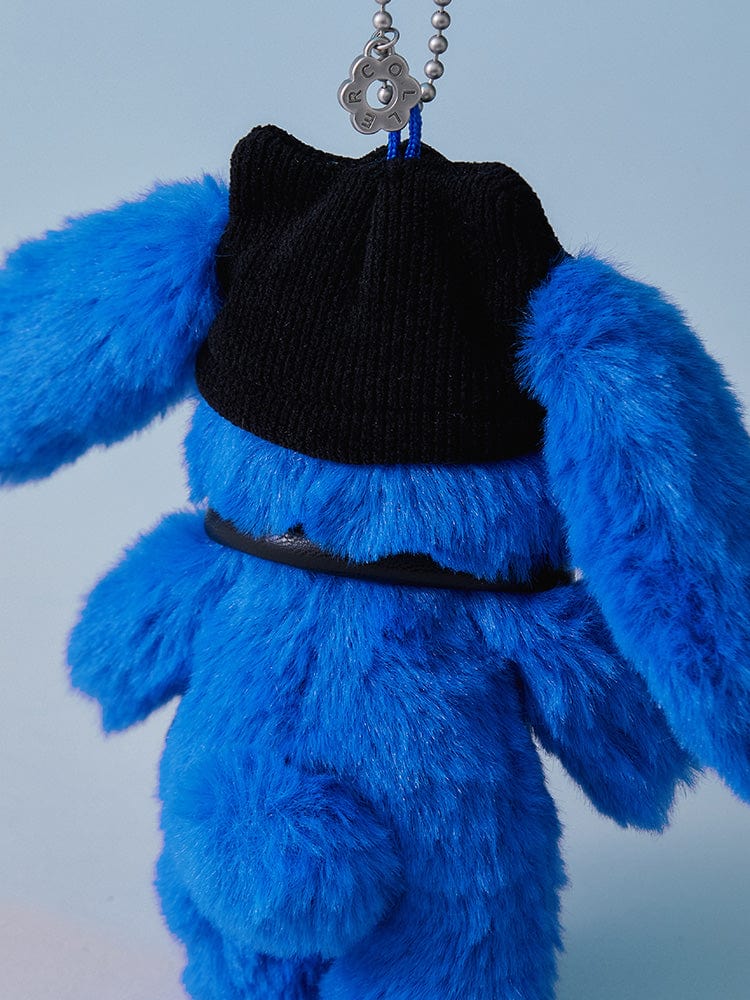 NJ X COLLER FURRY BUNNY PLUSH KEYRING (TIDE BLUE) – LINE FRIENDS