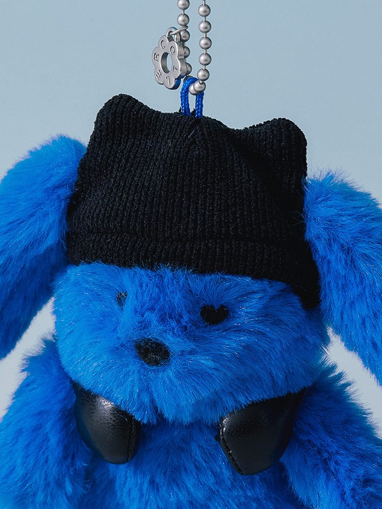 NJ X COLLER FURRY BUNNY PLUSH KEYRING (TIDE BLUE) – LINE FRIENDS