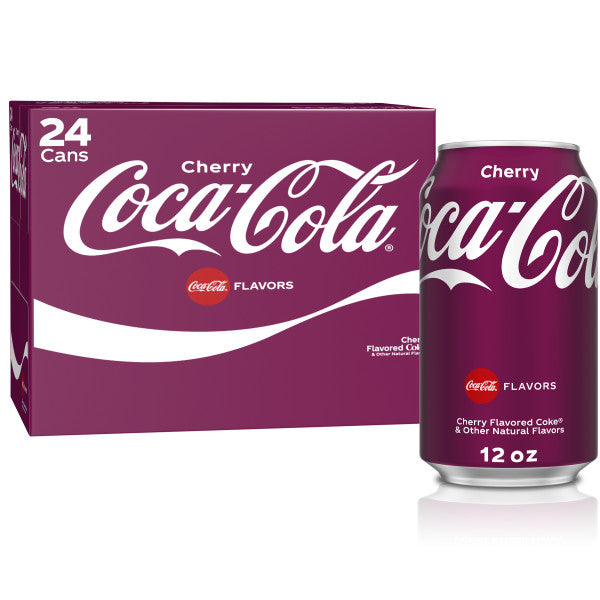 Coca-Cola Cherry, 12 Oz. Cans, 24 Pack