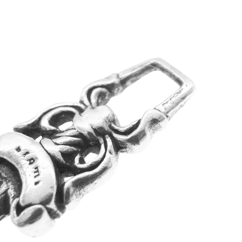 CHROME HEARTS クロムハーツ ダガーレザー携帯ストラップ (クロム