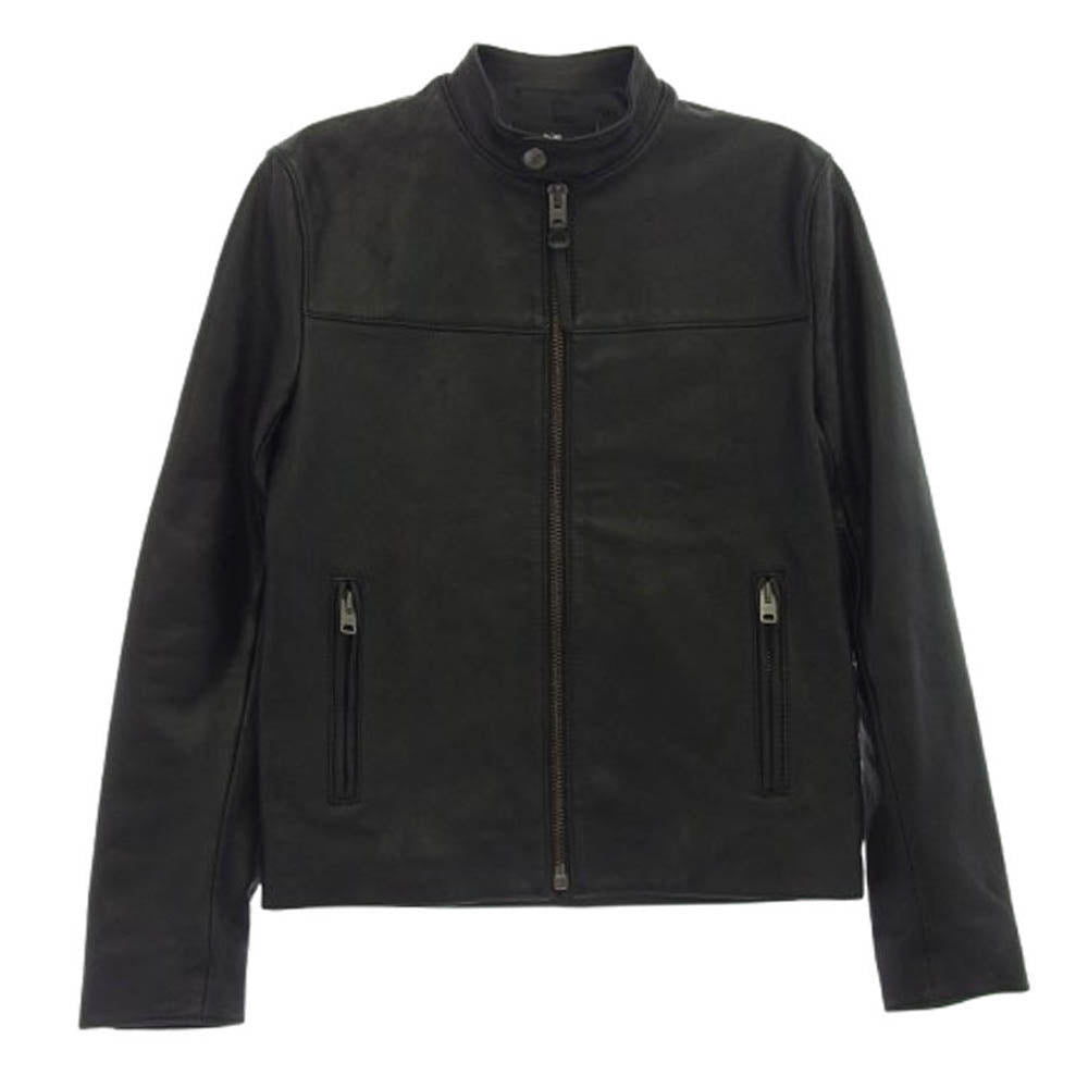 COACH Championコラボ ブラックレザーシングルライダースリバーシブル