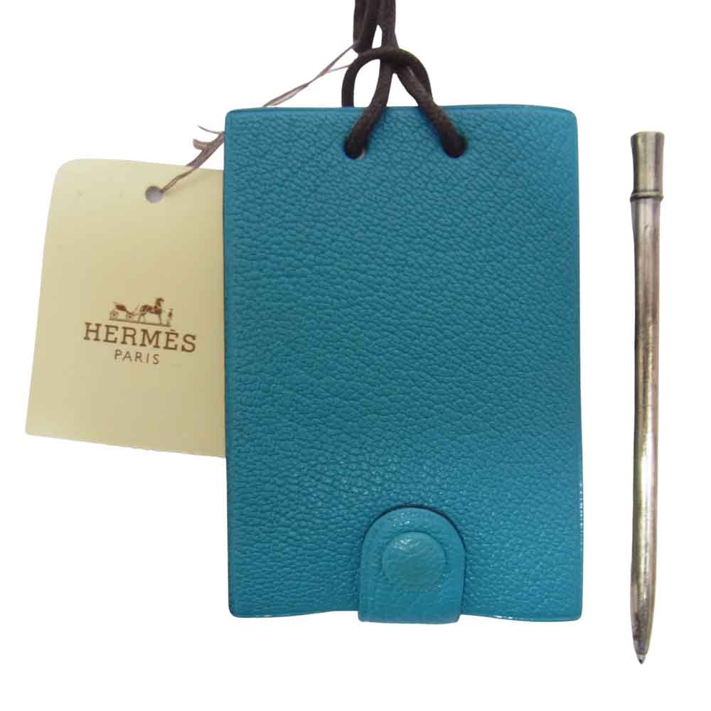 HERMES エルメス メモ帳 メモホルダー ネックストラップ バッグ