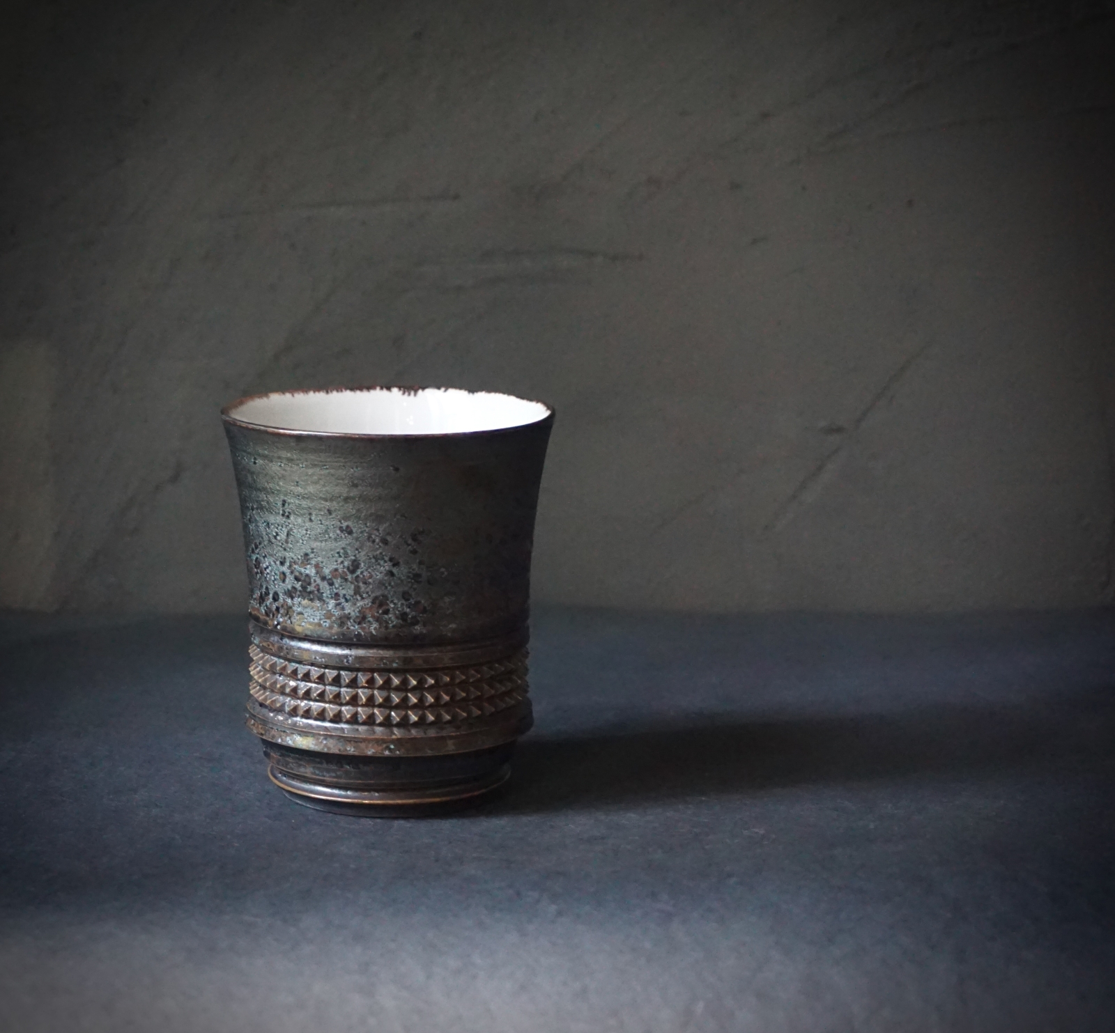 濱中史朗作 ステムグラス レオパード レッド 濱中史朗作 ステムグラス