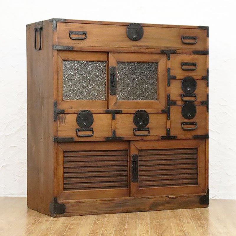 ◯ ファッション 箪笥 茶箪笥 和箪笥 和家具 昭和レトロ アンティーク