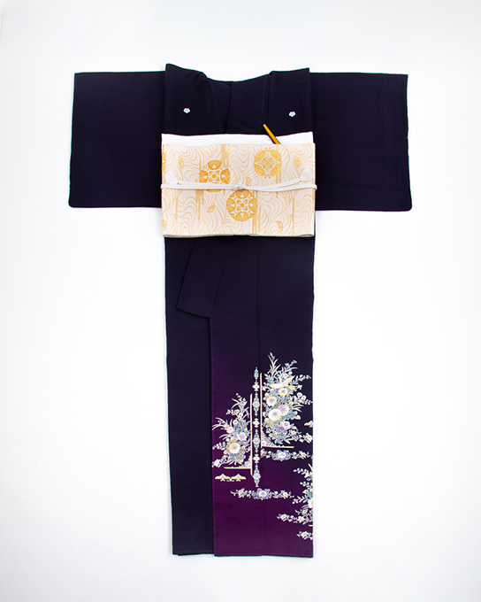 時代 九谷 雪花 金彩 鶴紋 茶碗 検) 明治期 大正期 昭和期 70916 時代