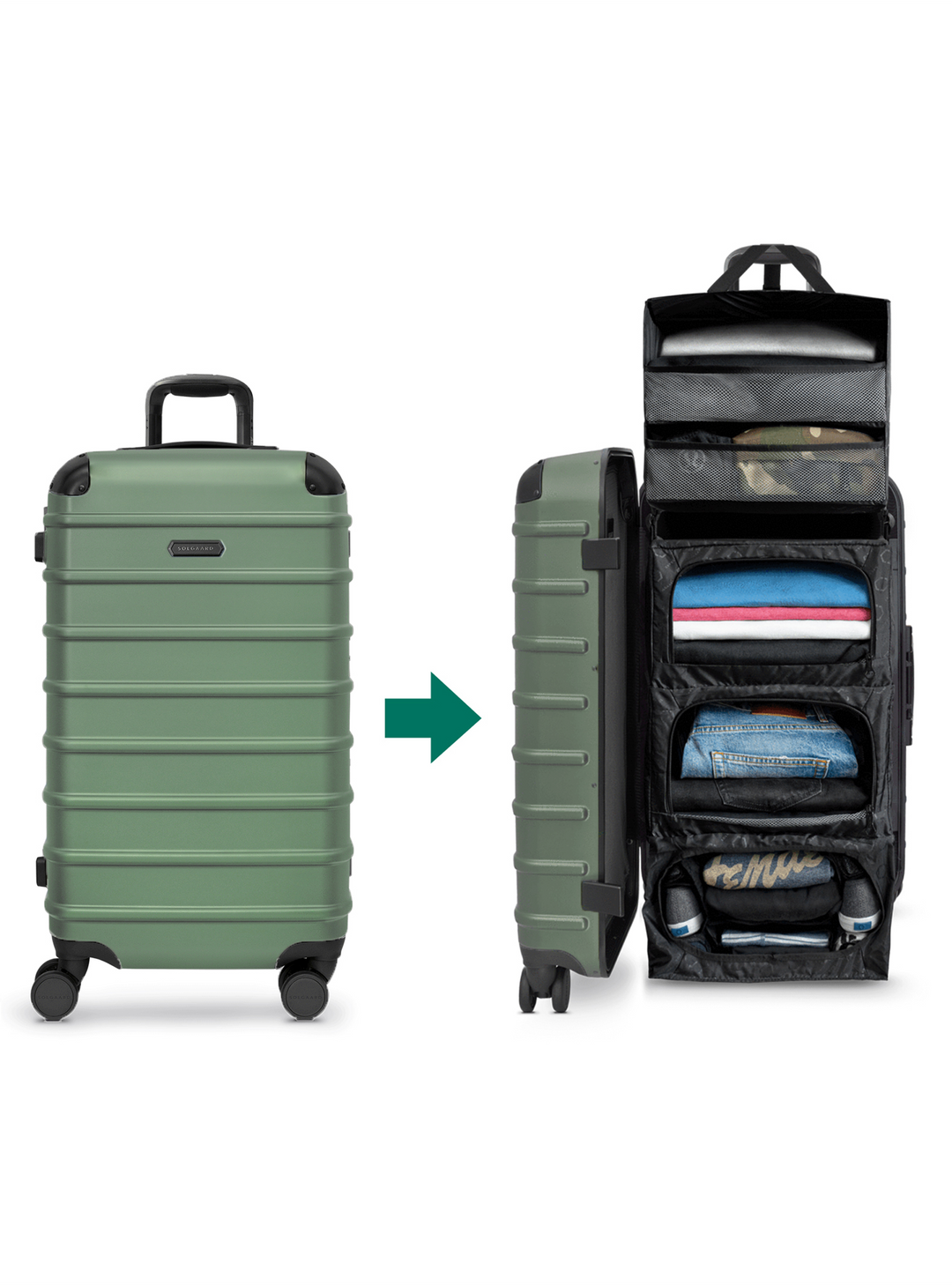 Trunk Closet - L（大容量91L）時短スーツケース – SOLGAARD