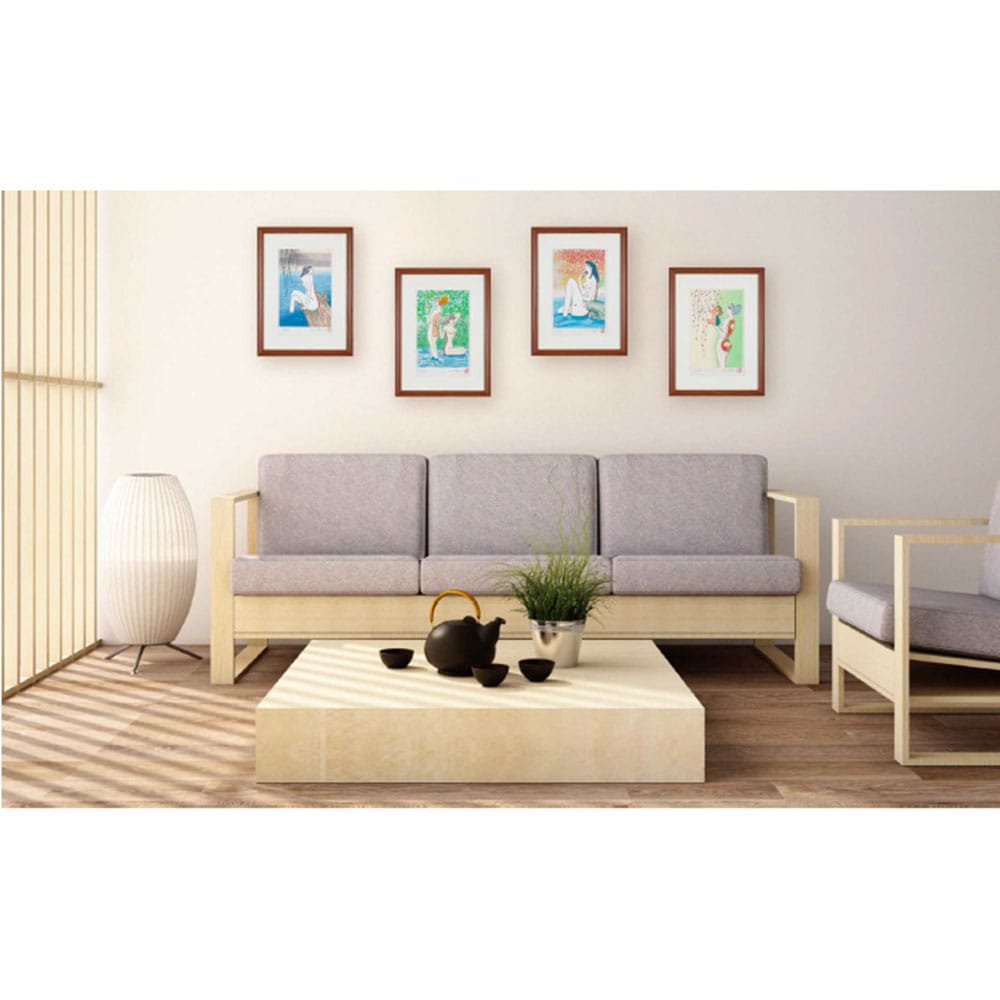 小島功 万葉の春 オリジナル木版画 STANDARD BOOKSTORE