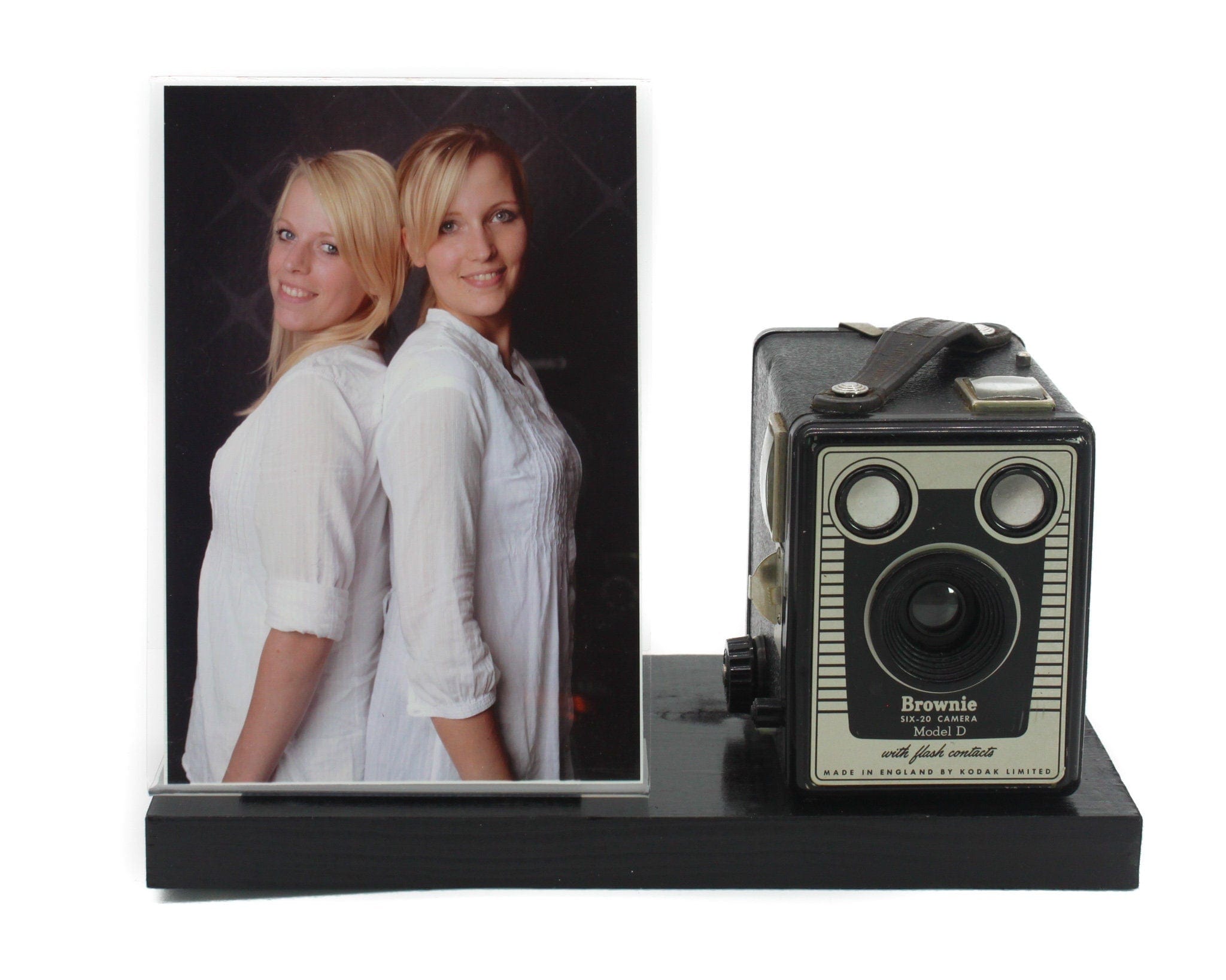 Vintage Camera Picture Frame - Kodak Brownie Six-20 Model D Camera