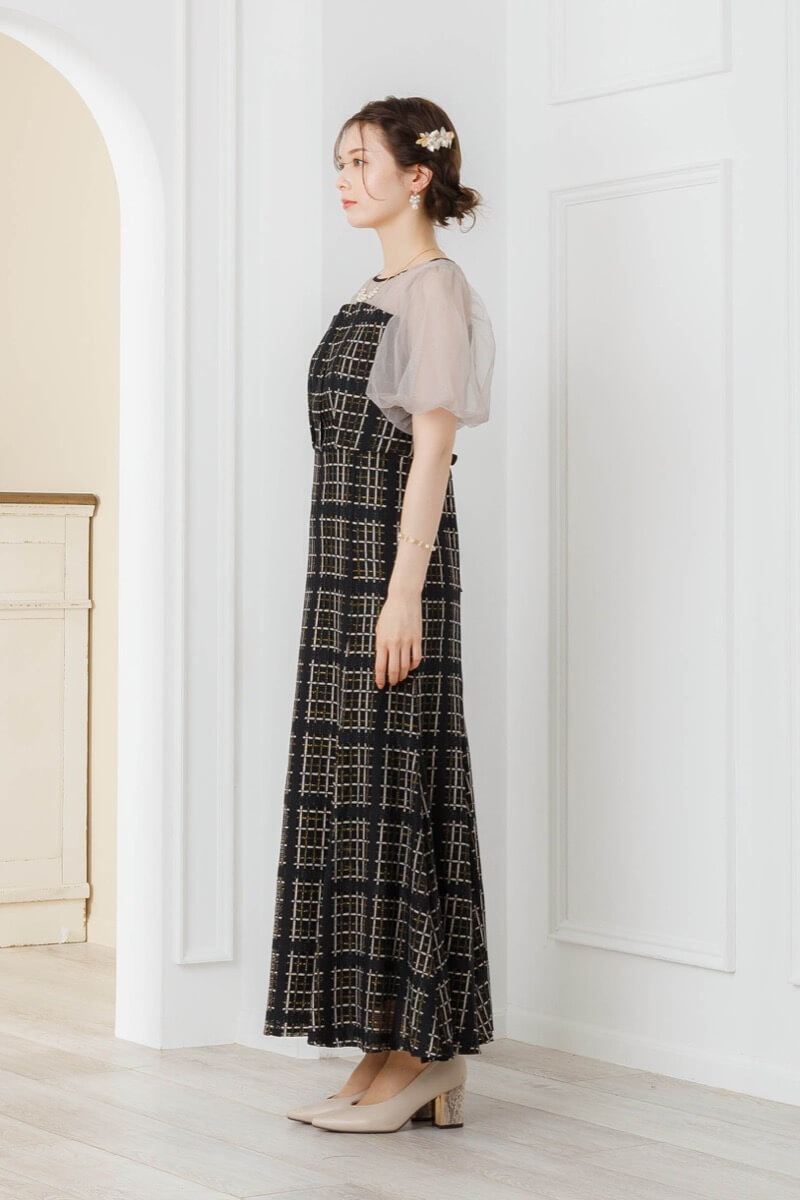 ブラックのツイードマーメイドドレス | Dorry doll | M | 結婚式