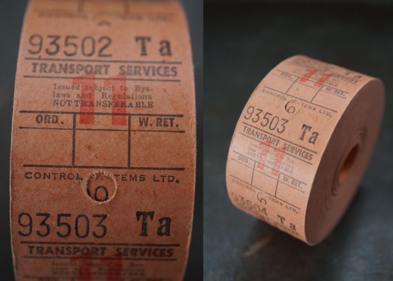 ヴィンテージ【ロールごと】【レシート】ロールチケット(海外チケット