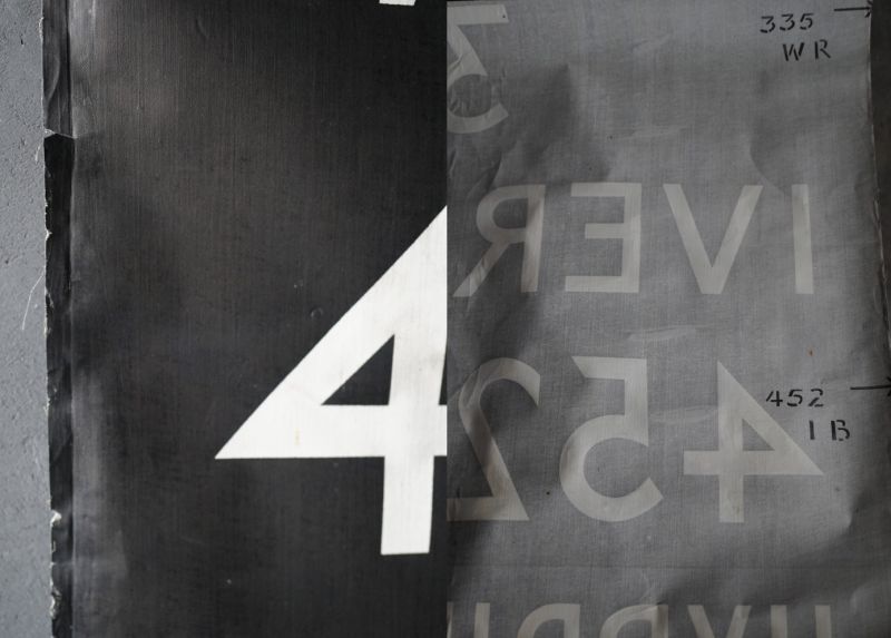 RARE】ENGLAND antique BUS ROLL SIGN 1975's イギリスアンティーク