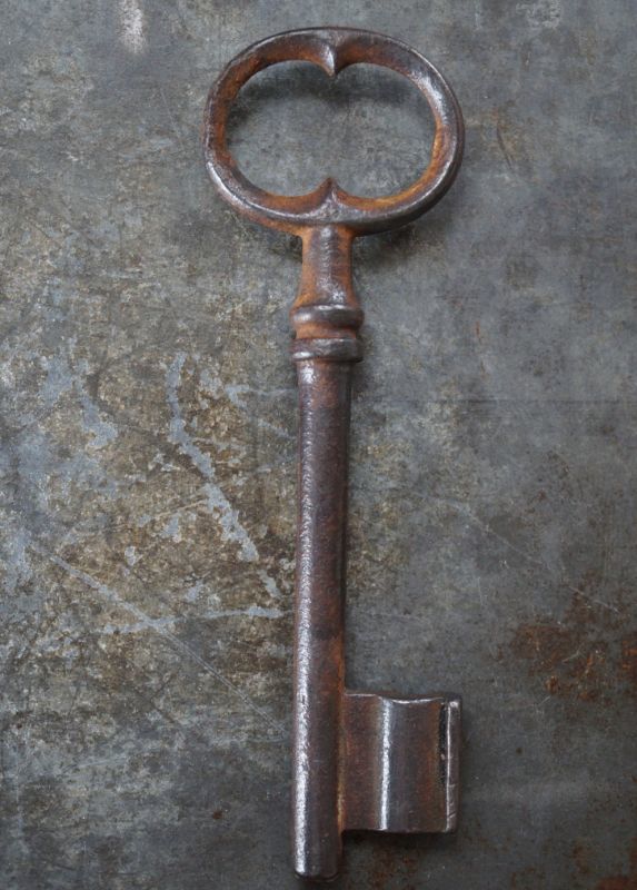 FRANCE antique KEY フランスアンティークキー 大きな鍵 H12cm 1890