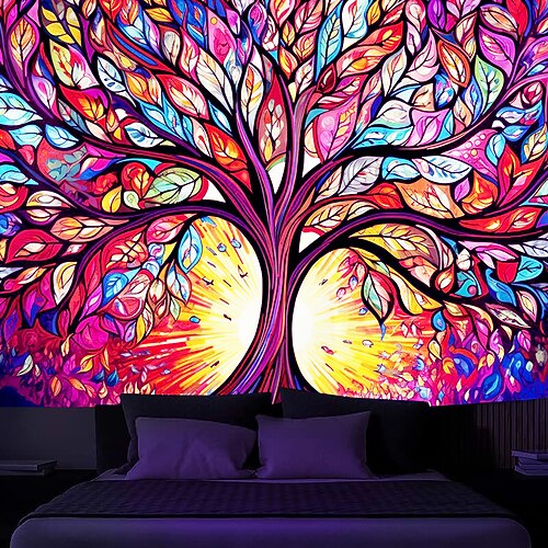 生命の木 タペストリー ブラックライト対応 生命の木 タペストリー