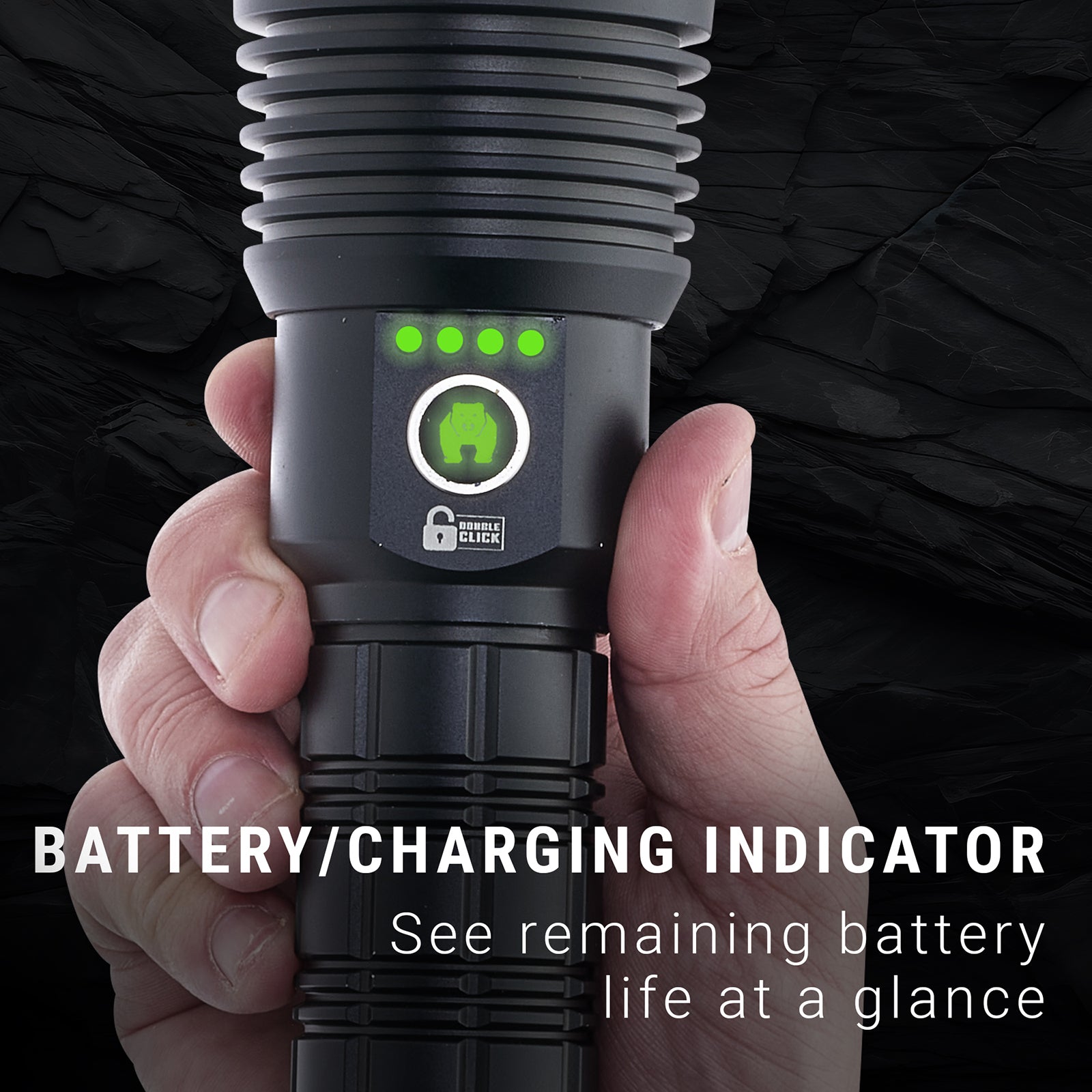 Kodiak® Kolossus 15000 Lumen Rechargeable Tactical Flashlight