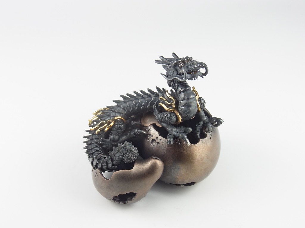 龍ちゃん様 根付「龍」 根付 龍 根付け 江戸時代 骨董古美術 提げ物 2025